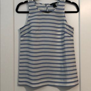 J Crew Striped Sleeveless Shell Size 0
